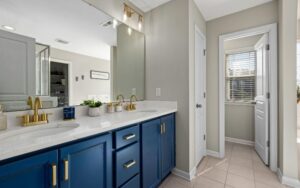 modern home renovation with contemporary interior design and upgraded lighting fixtures